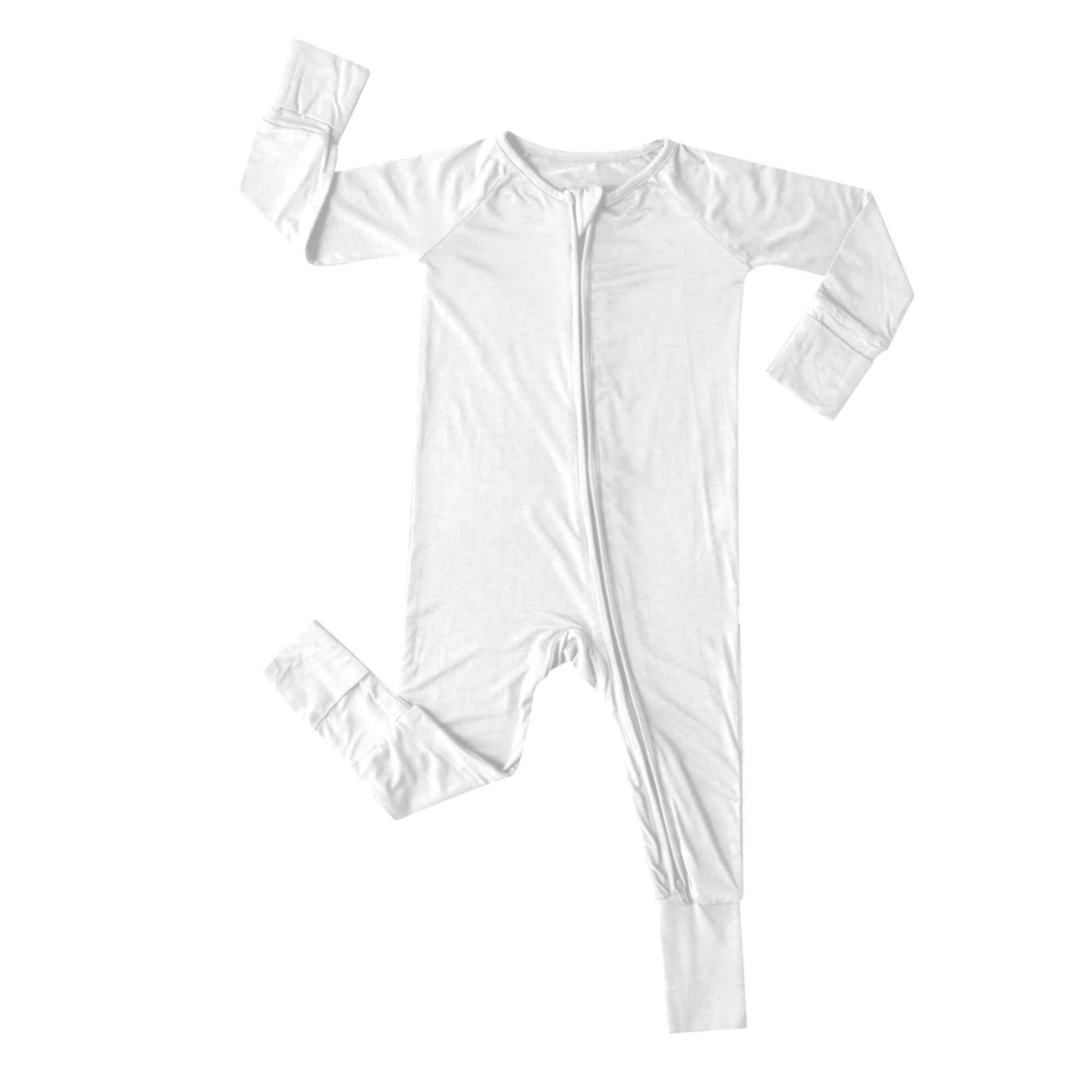 Zippered Romper in Cloud