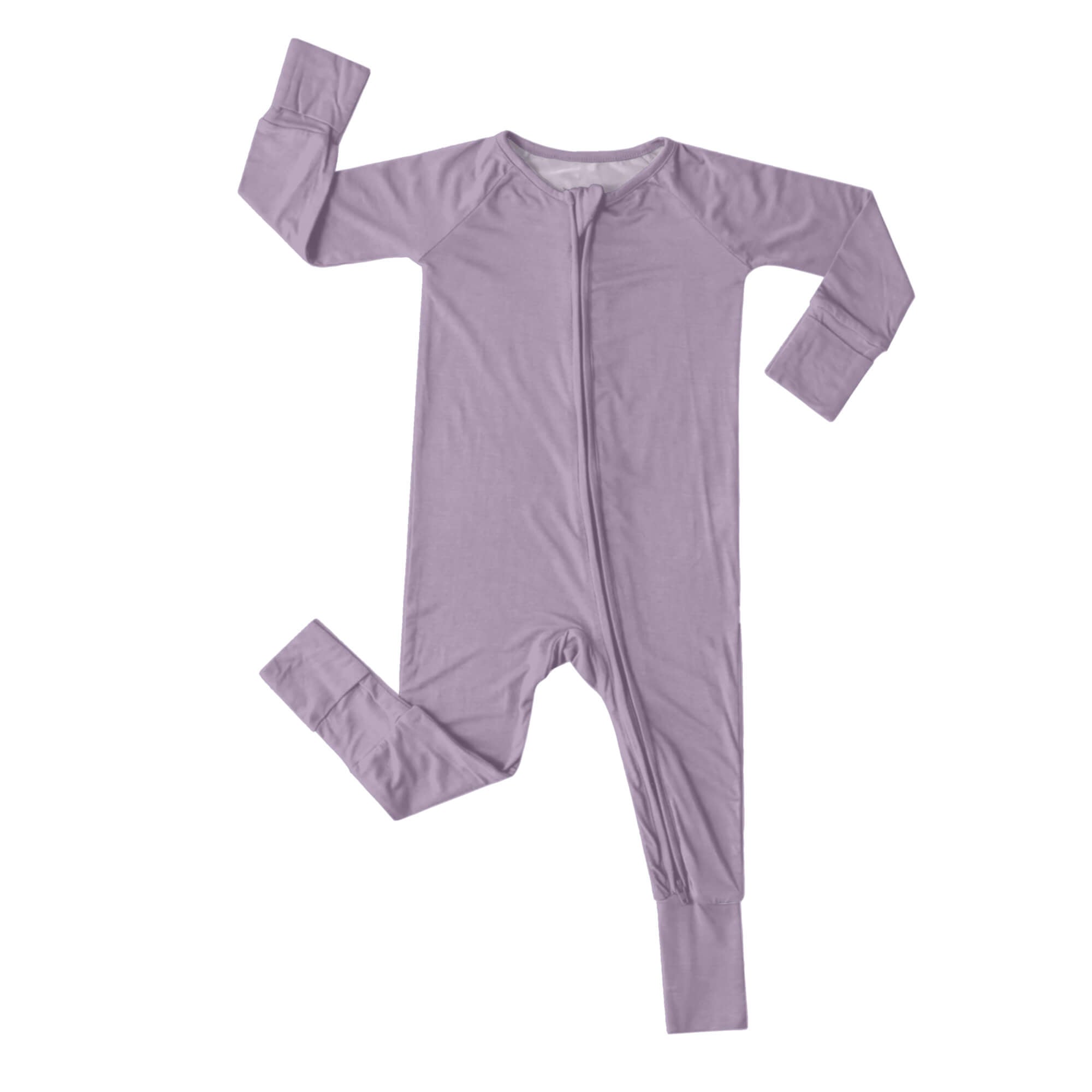 Zippered Romper in Taro