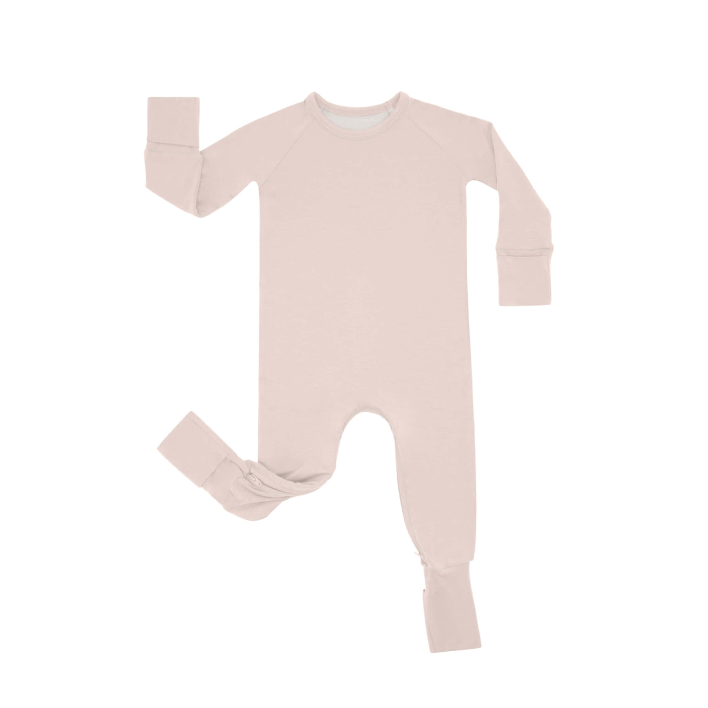 Zippered Romper in Blush