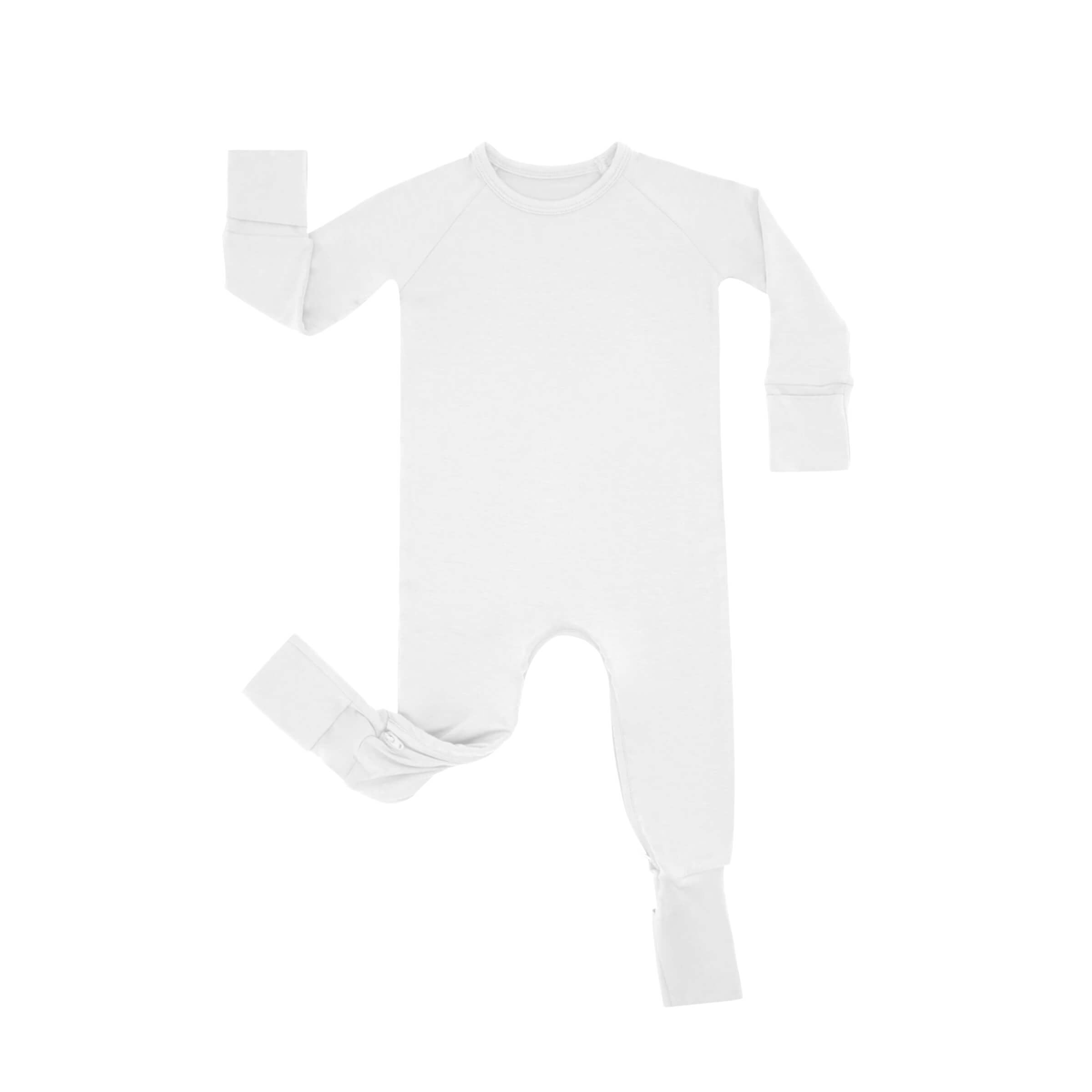 Zippered Romper in Cloud