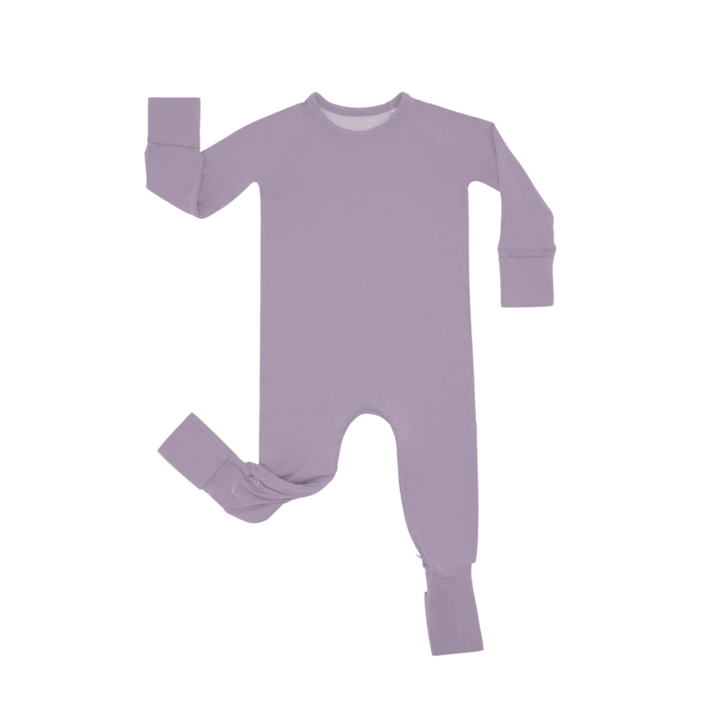Zippered Romper in Taro