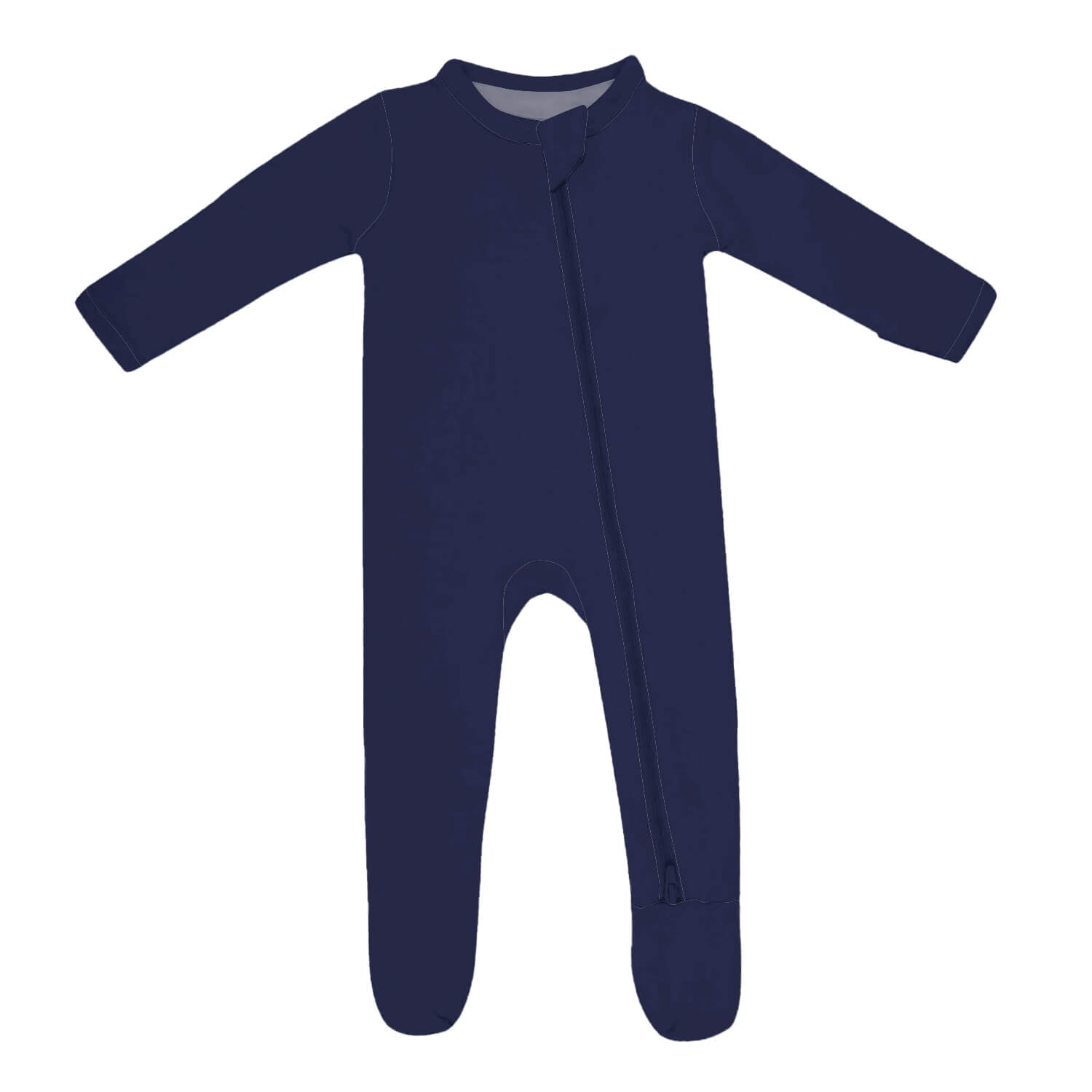 Zippered Footie in Navy