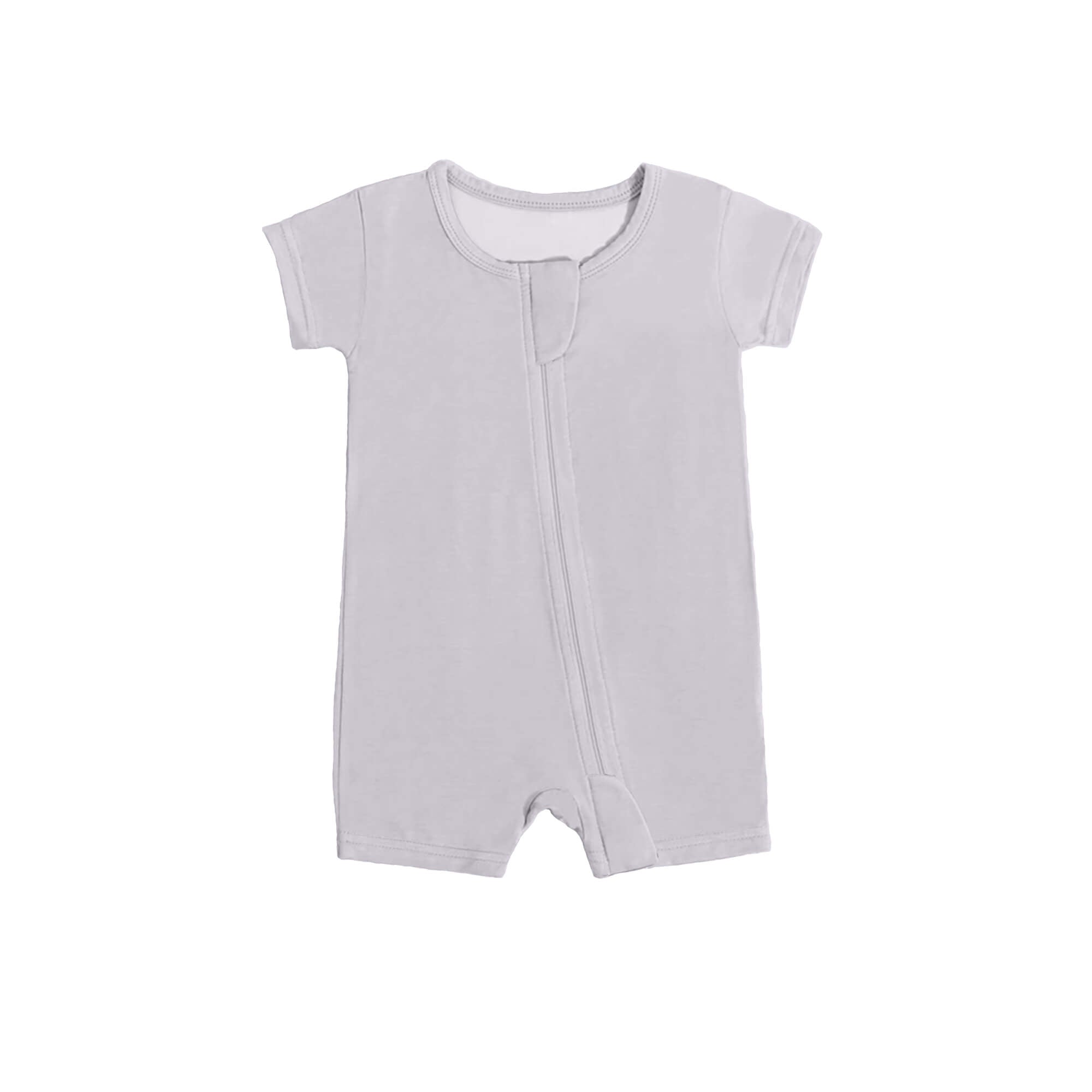 Zippered Romper in Storm