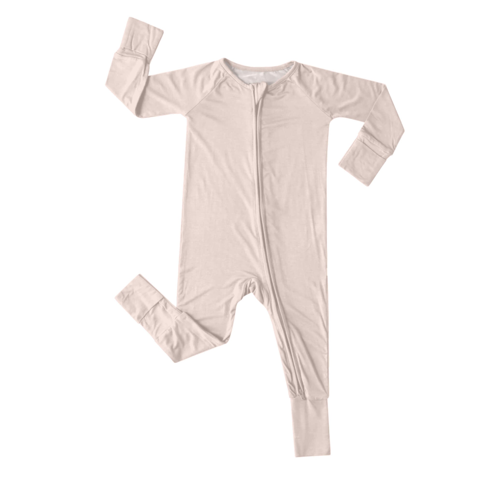 Zippered Romper in Blush