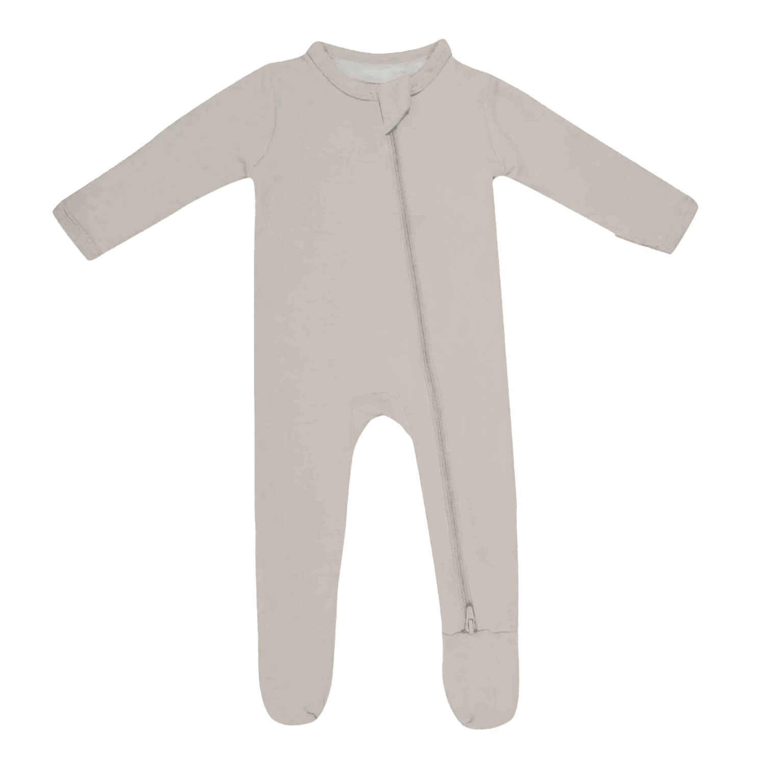Zippered Footie in Oat