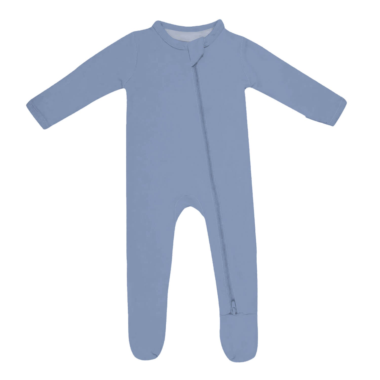 Zippered Footie in Slate