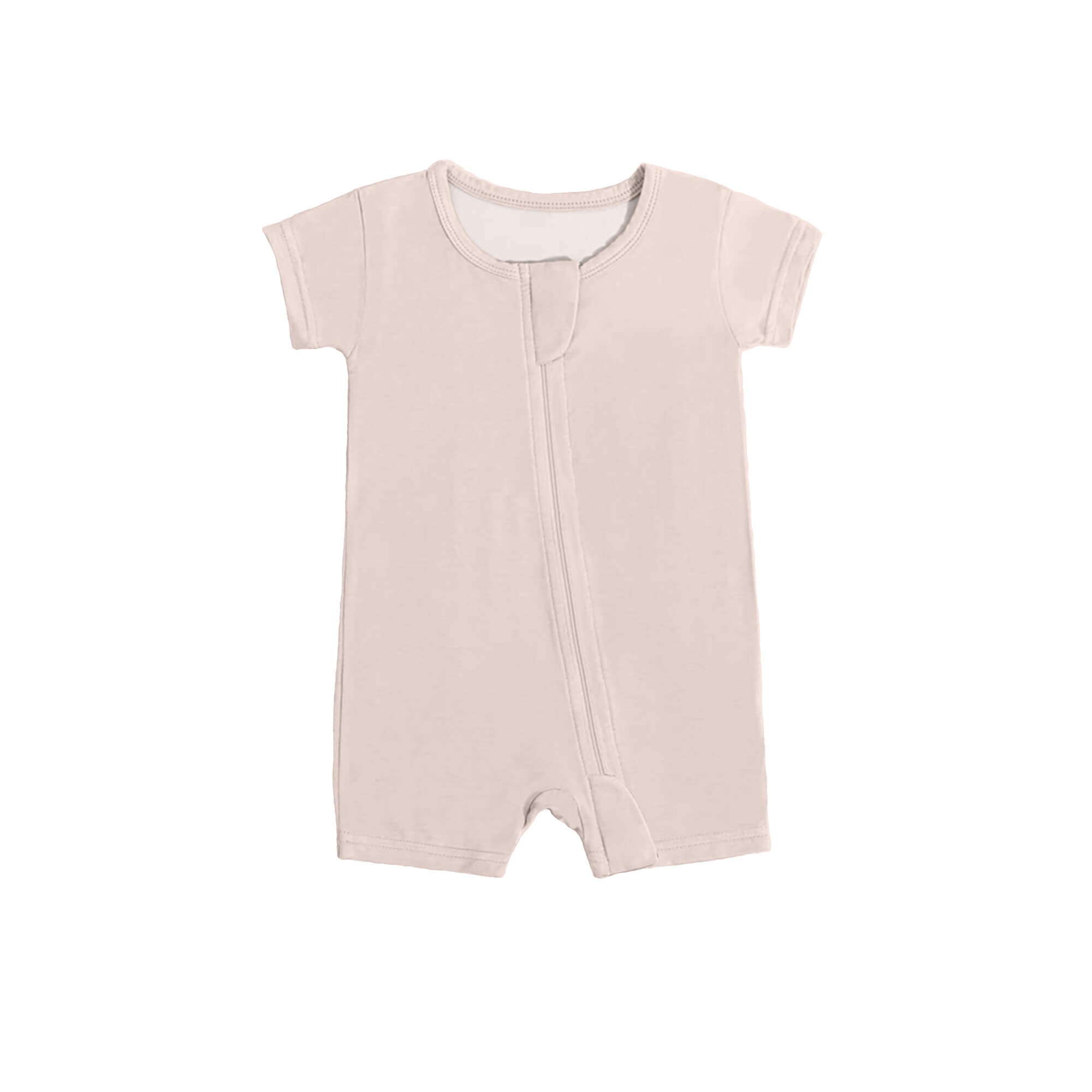 Zippered Romper in Blush
