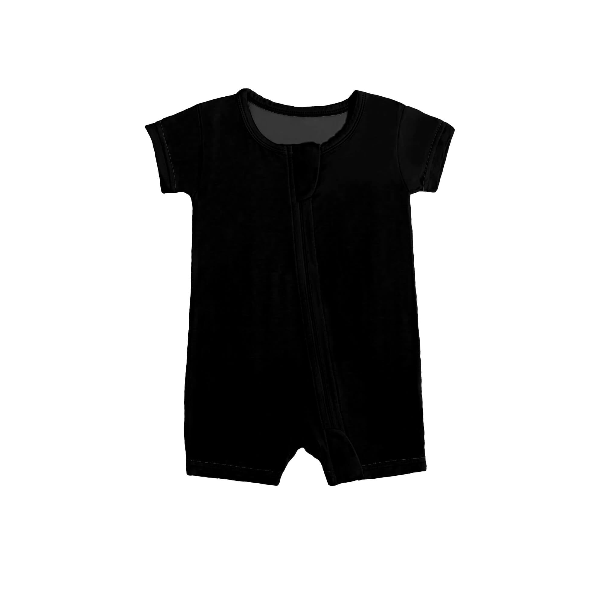 Zippered Romper in Midnight